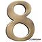 Cislo 3D bronz cesany 8 - 10 cm
