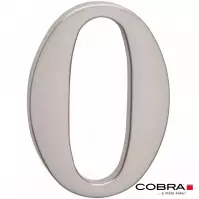 Cislo 3D nikl matny 0 - 10 cm