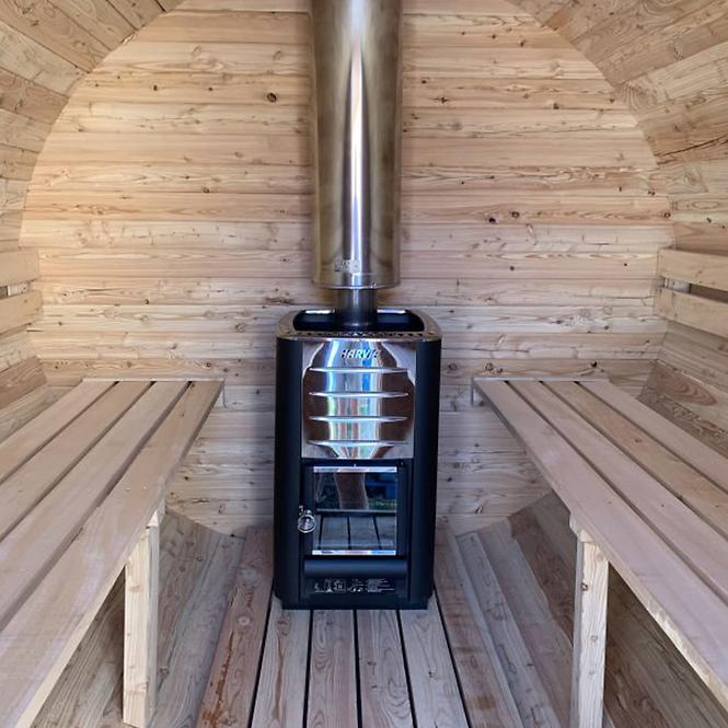 Dřevěná sauna – sud,8