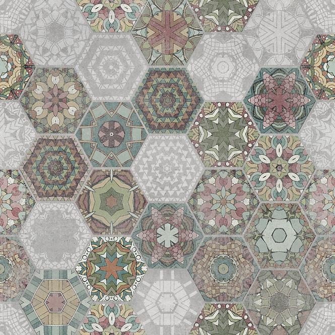 Dlažba Patchwork hexagon colour 60/60 REKT.