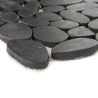 Mozaika Kiesel black flat mat 47673 30x30