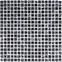 Mozaika  marmor schwarz/glassmix schwarz 47833 30,5x30,5x0,8,2