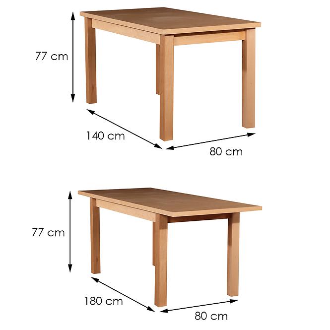 Stůl ST28 140X80+40 Buk