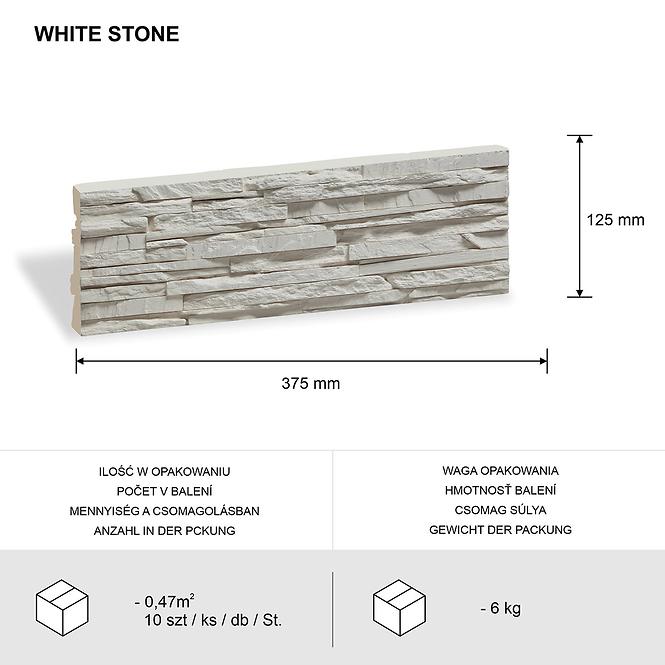 Kámen sádrový White Stone bal=0,47m2 
