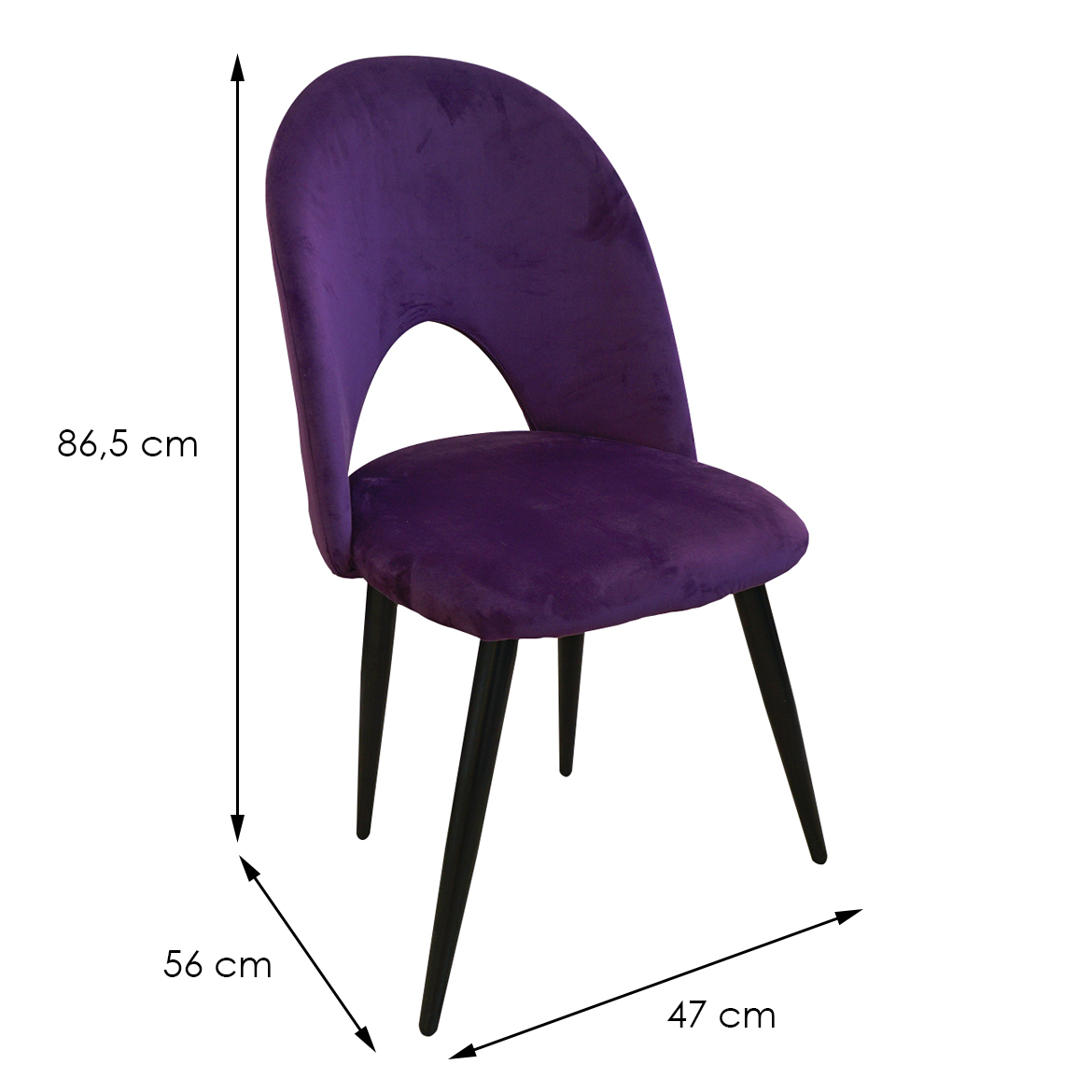 Židle Sapporo 80148-V15 fialový ,2